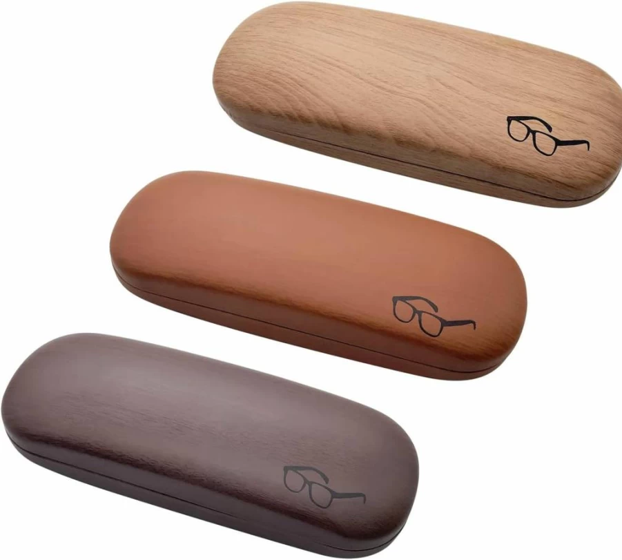 HSYMQ 3 Pack Hard Shell Glasses Case for Men & Women - Durable Eyeglass & Sunglasses Storage Carry Case