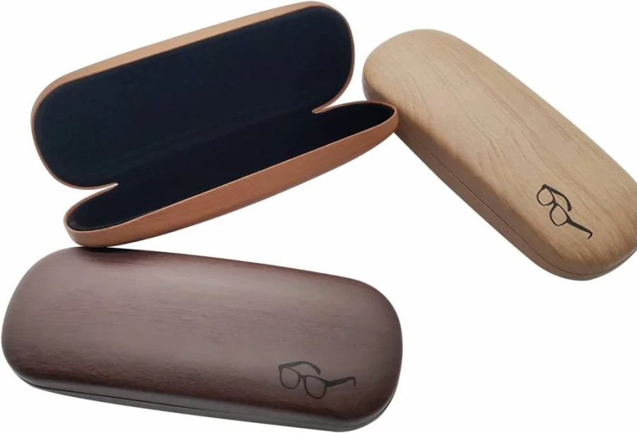 HSYMQ 3 Pack Hard Shell Glasses Case for Men & Women - Durable Eyeglass & Sunglasses Storage Carry Case