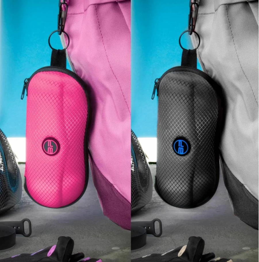 BLUPOND Semi-Hard EVA Sunglasses Case with Metal Hook and Belt Clip for Secure Storage