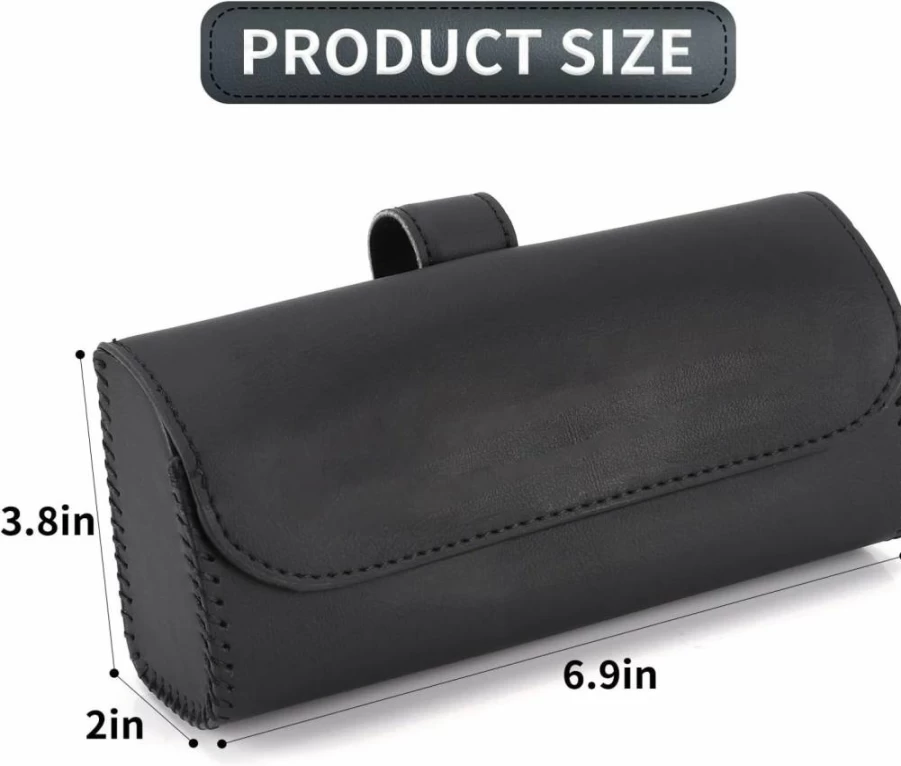 Accmor Car Visor Sunglasses Holder - UV Protective Eyeglasses Storage Case, Vehicle Sun Visor Organizer Box Accessory