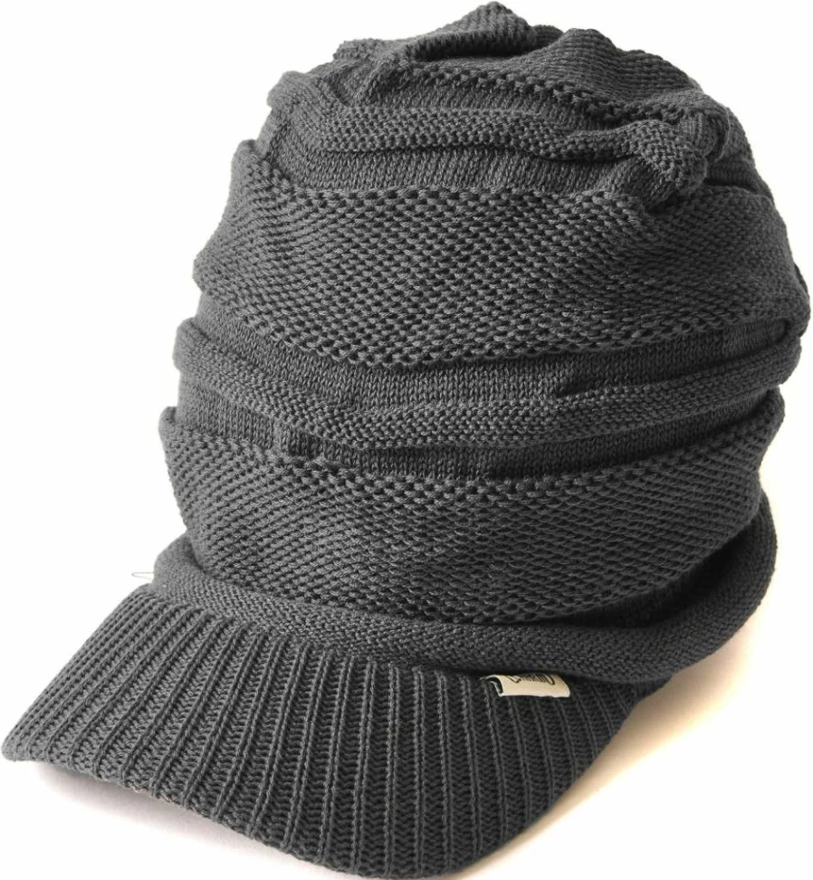 CHARM Unisex Slouchy Knit Beanie Hat - Winter Warm Visor Cap for Men & Women