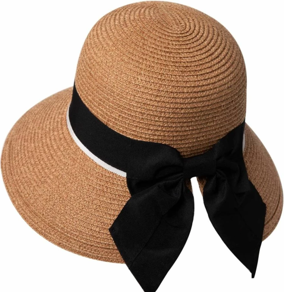 Comhats Women's Wide Brim Summer Beach Hat UPF 50+ UV Protection Foldable Packable Sun Hat for Travel