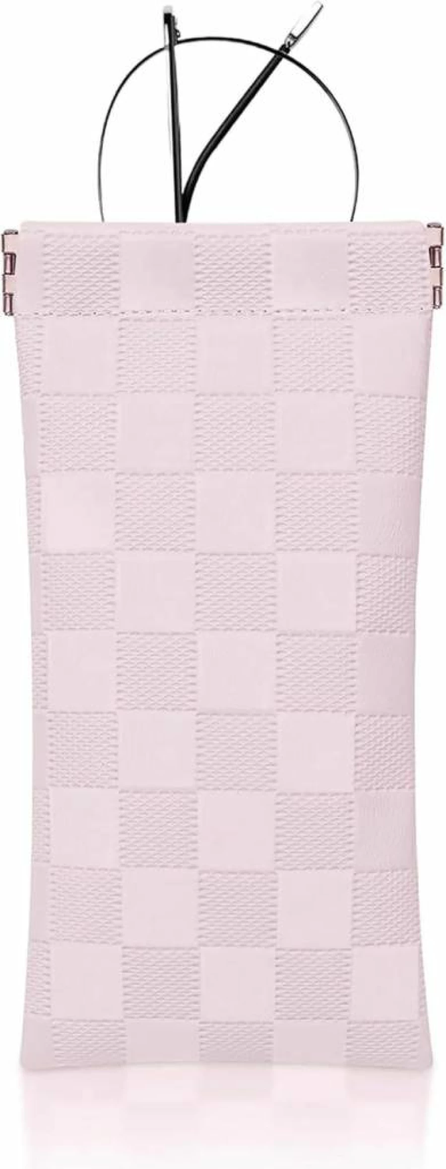 HIGH FIT Soft & Portable Eyeglasses Case for Women - Squeeze Top Travel Sunglasses Pouch, Durable Glasses Bag for Girls