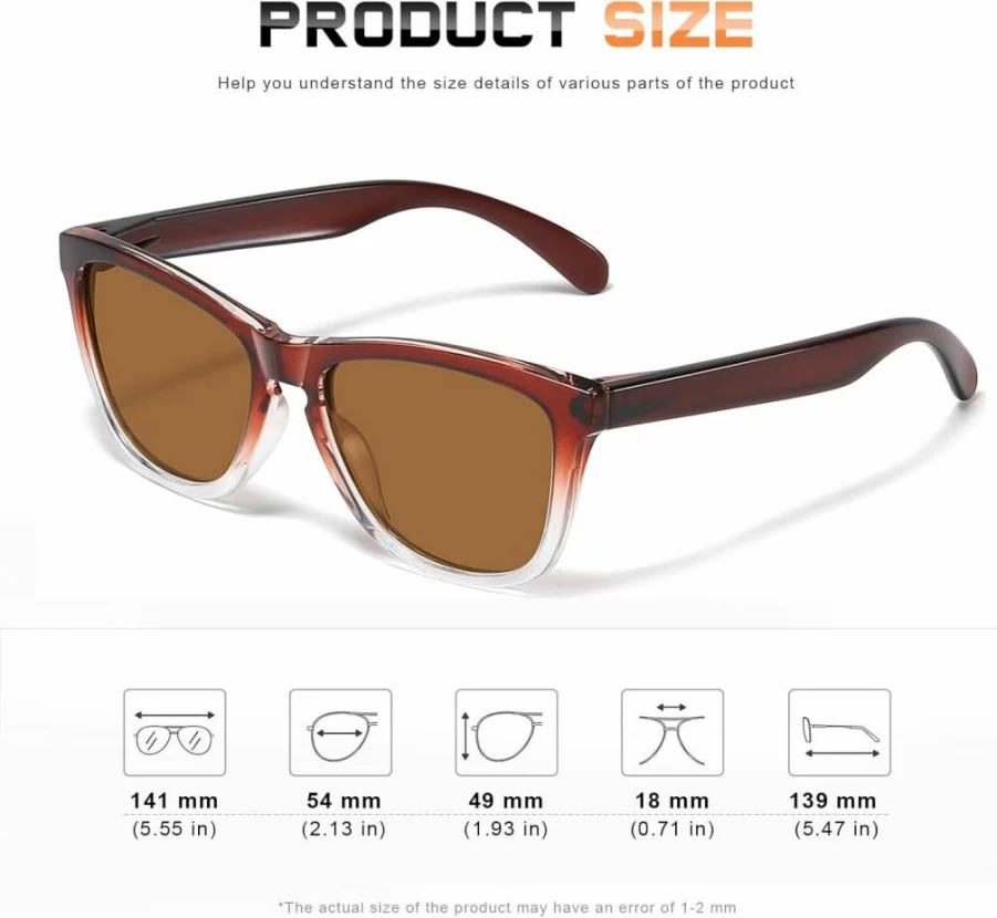 DANAMY Polarized Sunglasses for Women - Trendy Mirrored UV400 Protection Designer Shades