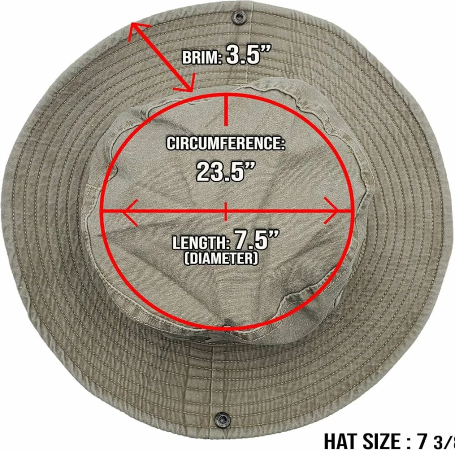 Winterlace Outdoor Boonie Sun Hat for Men & Women - Military Camo Floppy Cap for Hiking, Camping, Fishing & Summer Activities