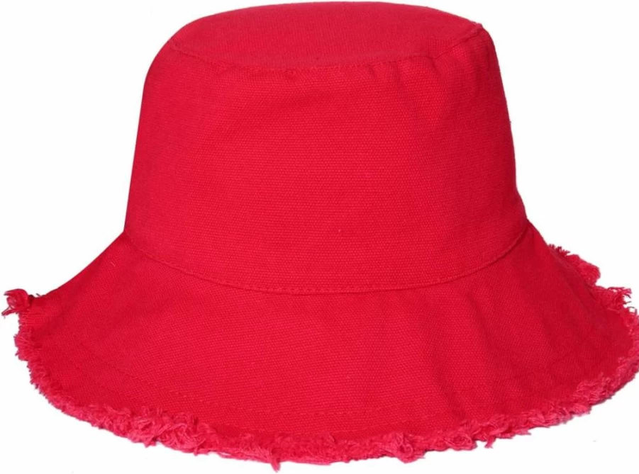 Boderier Women's Summer Wide Brim Cotton Bucket Hat - Casual Beach Vacation Sun Hat for Travel Accessories