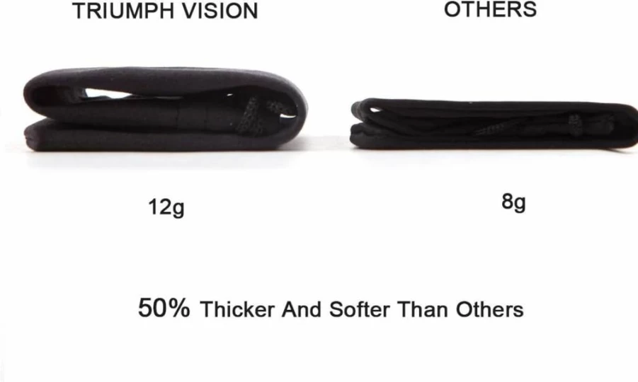 TRIUMPH VISION 3-Pack Microfiber Eyeglass Pouch - Soft Glasses Case with Screen Cleaning Cloth