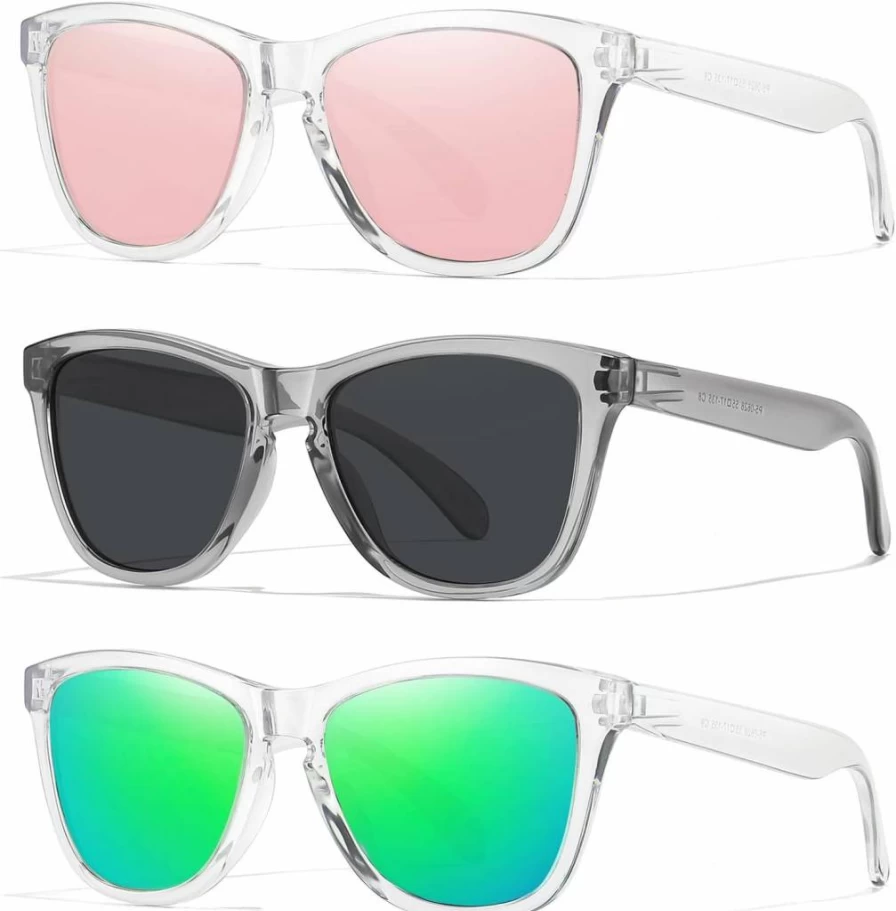 ELITERA Polarized Sunglasses for Women & Men - Retro Mirror Lens UV400 Protection for Driving, Fishing