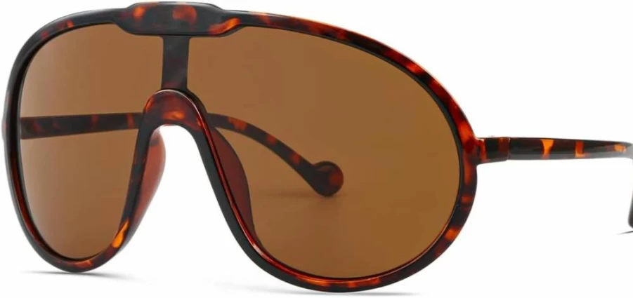 GFUIARA Oversized Aviator Sunglasses for Women & Men - UV400 Protection, Trendy Fashion Shield Goggles