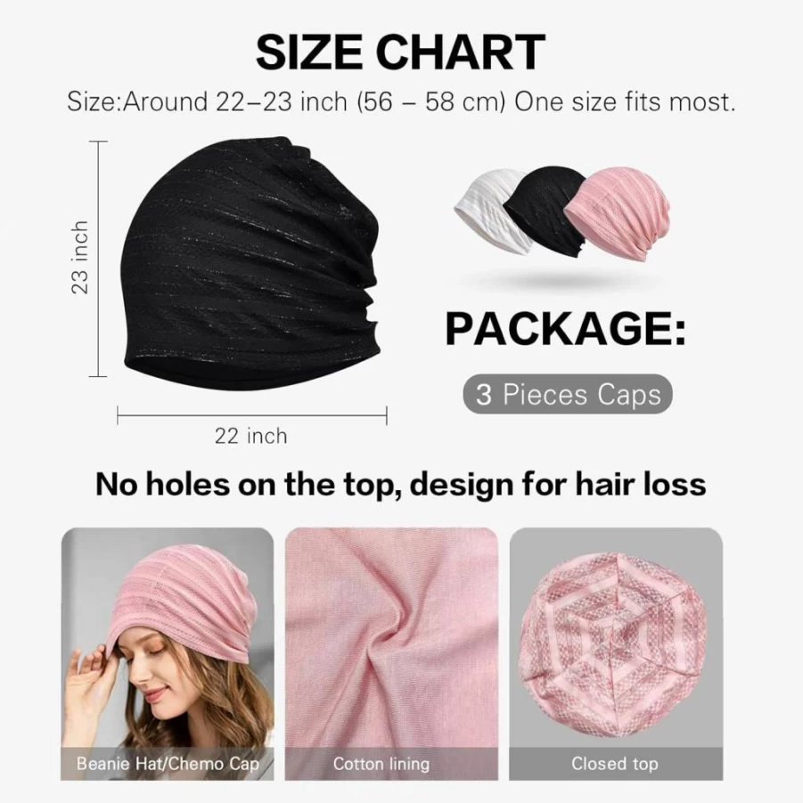 Ababalaya Women's & Men's Summer Boho Beanie Hat - Soft Baggy Skull Cap for Chemo, Sleep, and Casual Wear