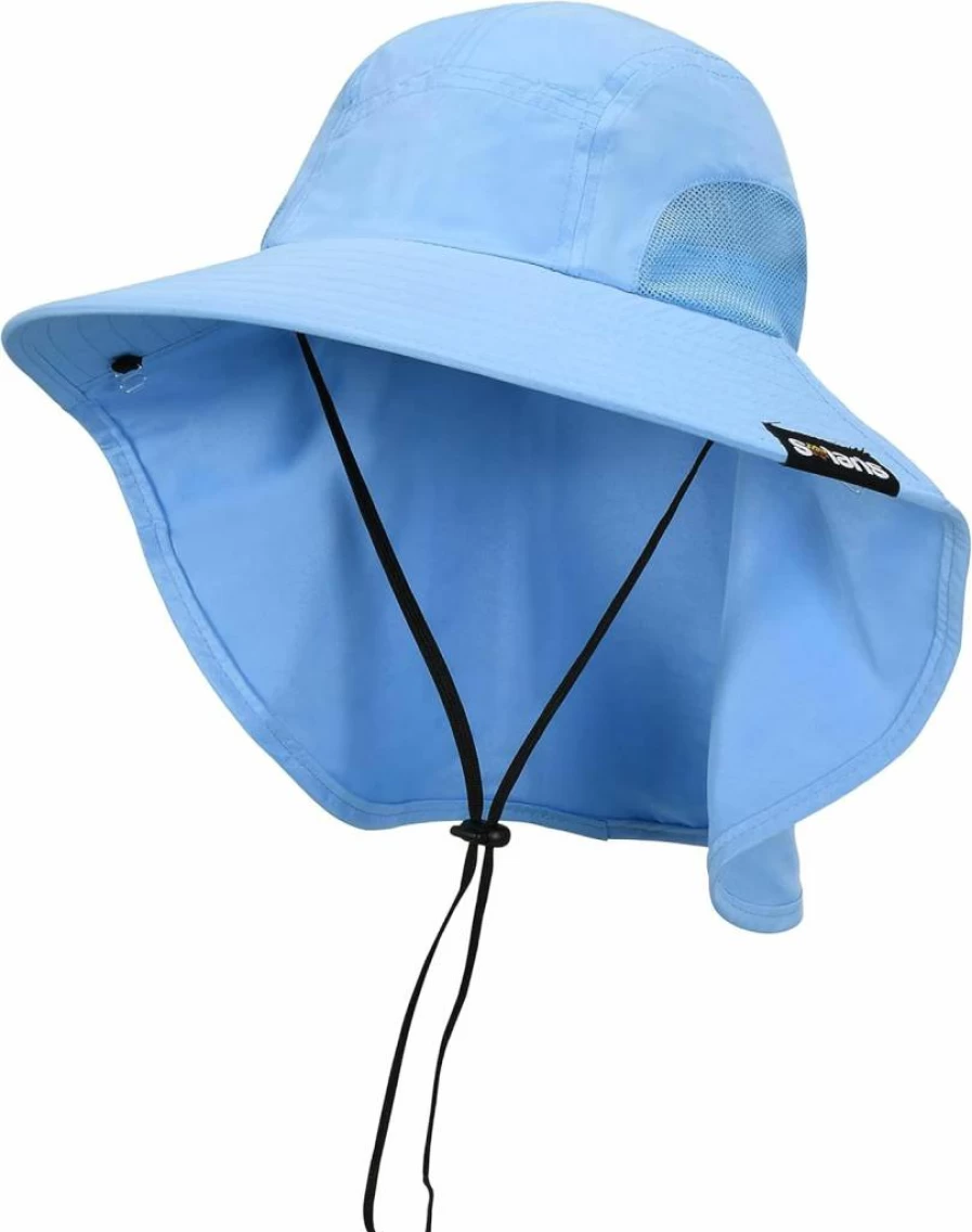 Tirrinia UPF 50+ Wide Brim Sun Hat with Neck Flap - Unisex Hiking, Safari & Fishing Cap for Outdoor Protection