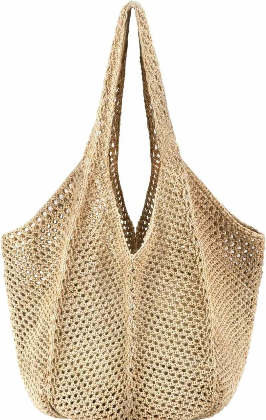 Hommtina Women's Straw Beach Bag - Crossbody Summer Purse for Vacation, Travel, and Outdoor Activities
