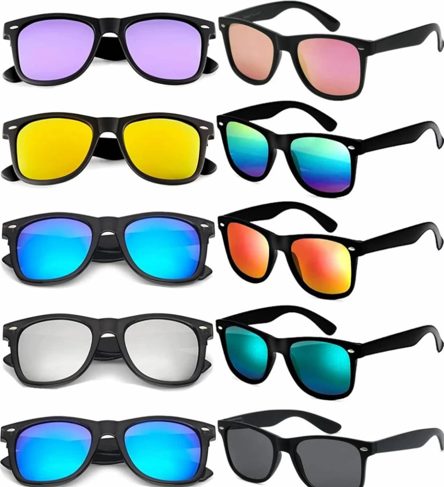 Eyegla 80S Retro Party Sunglasses Bulk Pack - 8/10/20/30 Pack Adult Shades for Party Favors & Events