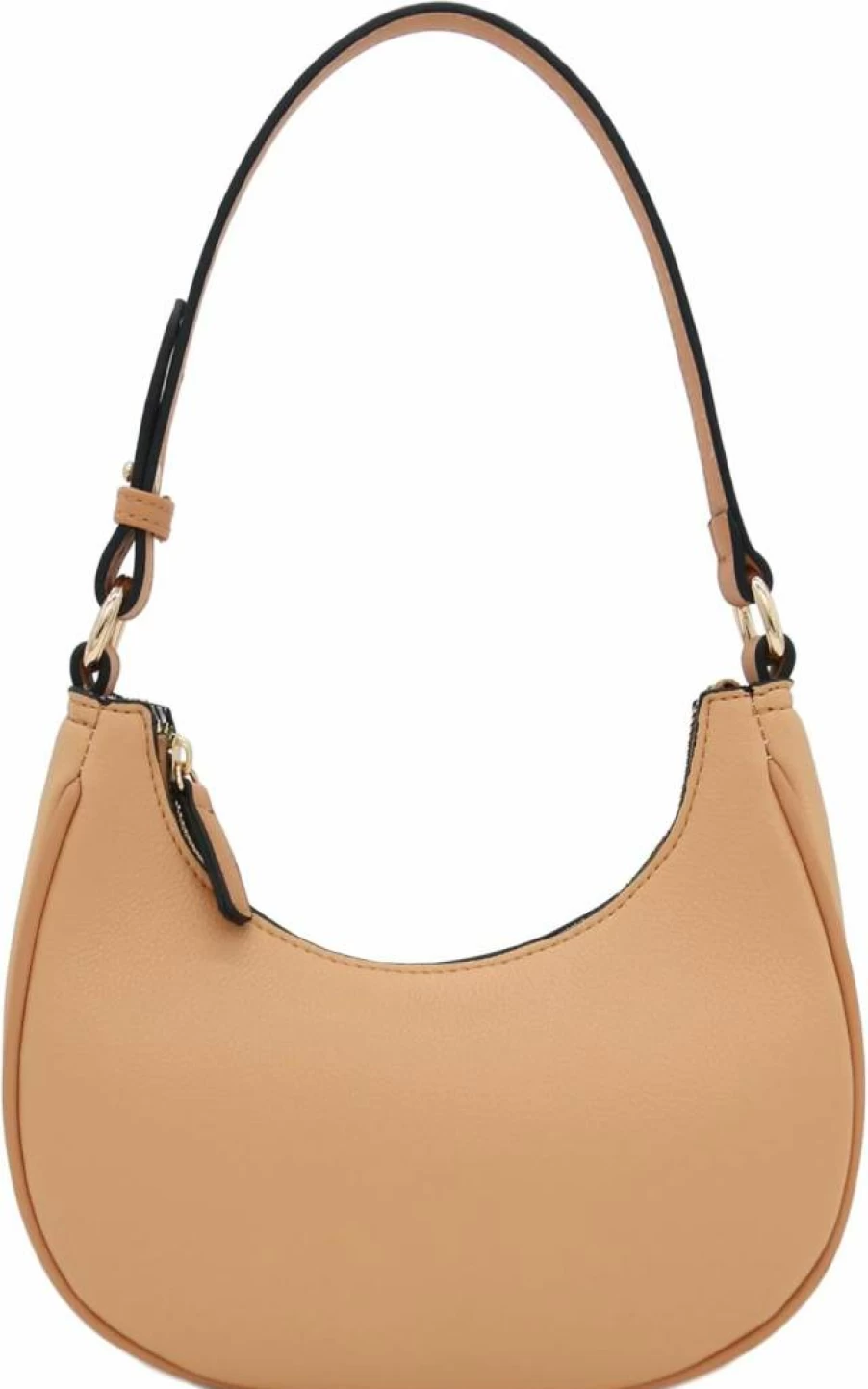 FashionPuzzle Stylish Small Crescent Shoulder Bag for Women - Trendy Underarm Purse Crossbody Bag