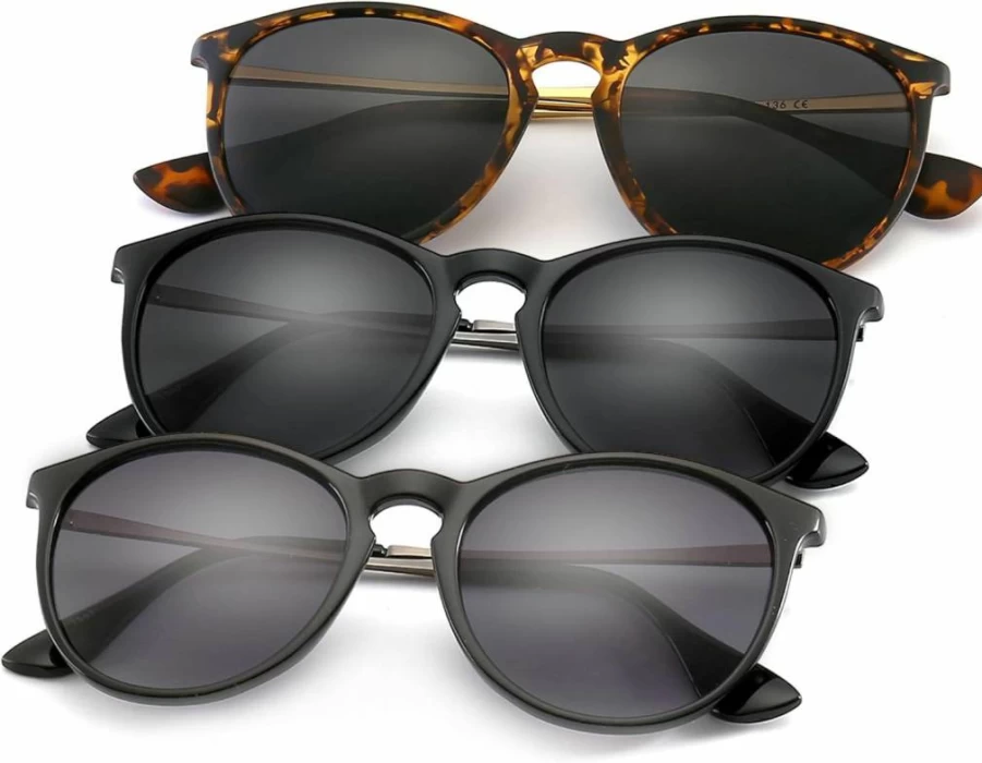 SUNGAIT Retro Round Sunglasses for Women & Men – Vintage Classic Style, Trendy UV Protection Shades