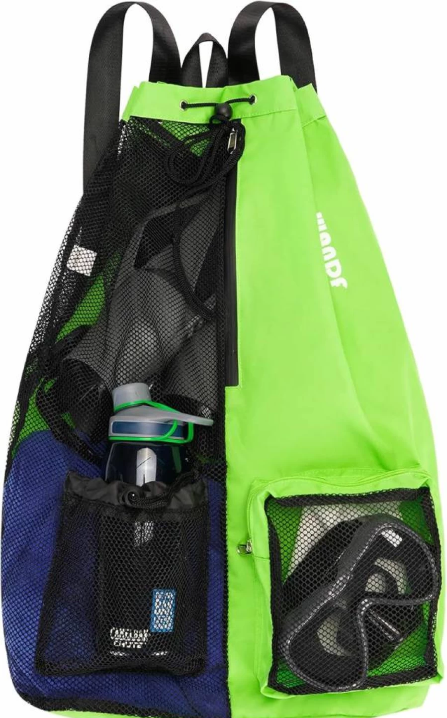 WANDF Mesh Drawstring Swim Backpack with Wet Pocket for Gym, Swimming & Workout Gear – Water-Resistant & Lightweight