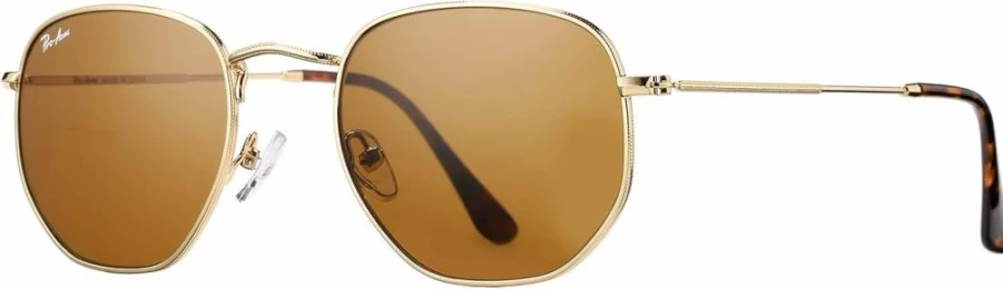 Pro Acme Hexagonal Sunglasses for Women & Men – 100% UV Protection, Premium Glass Lenses, Lightweight Square Frame