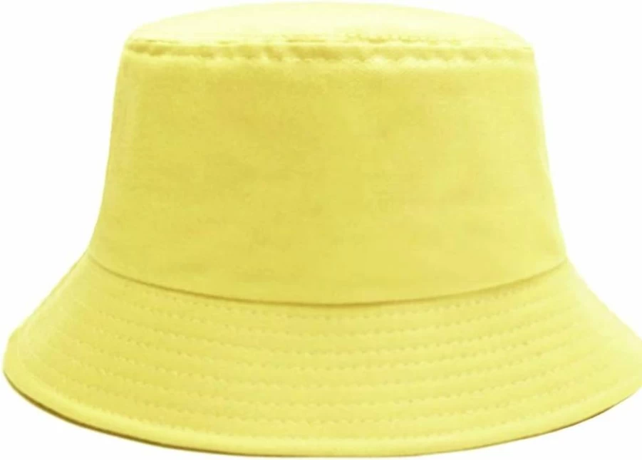 Sydbecs Reversible Cotton Bucket Hat for Women & Men – Summer Sun Beach Cap in Solid Colors