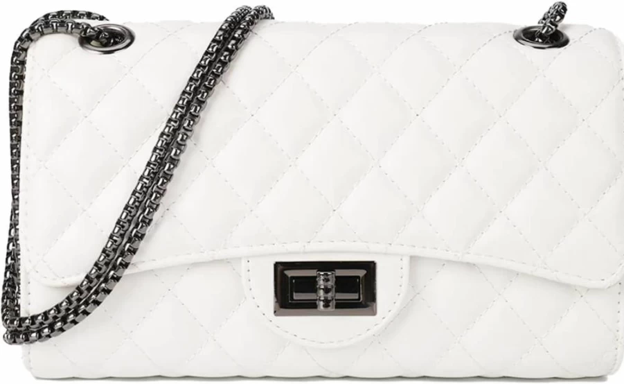Gladdon Quilted Crossbody Bag for Women - Stylish Shoulder Purse with Chain Strap, Fashionable Designer Handbag