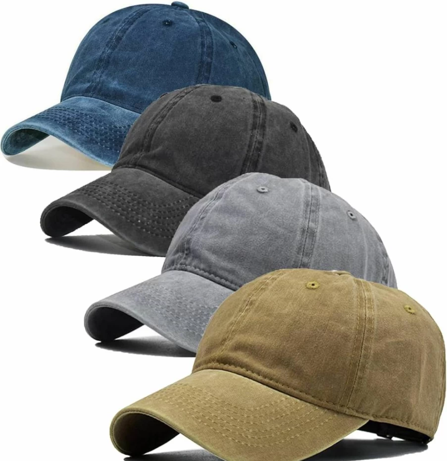 Urban Virgin Vintage Washed Baseball Cap - Summer Sun Hat for Men & Women, Distressed Dad Golf Hat