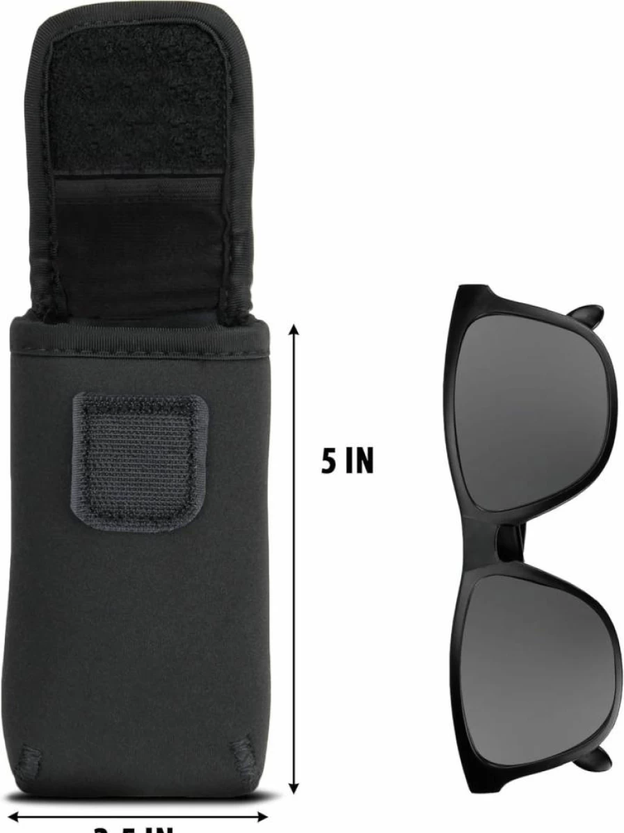 USA Gear Sunglasses Case with Belt Loop & Carabiner Clip - Durable Eyeglass Holder for Adults & Kids, Compact & Portable Spectacles Storage