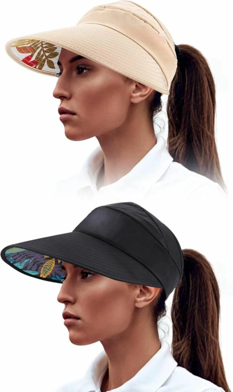 Geyoga Women's Sports Visor - Lightweight Sun Hat for Running, Golf & Outdoor Activities
