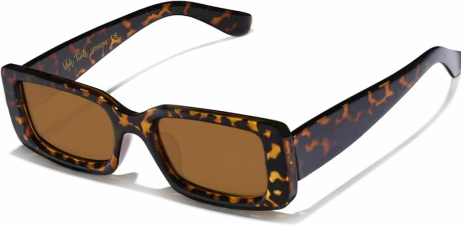 Veda Tinda Vision Retro Polarized Sunglasses for Men & Women – 90s Vintage Square Frame with UV Protection & Tinted Lenses