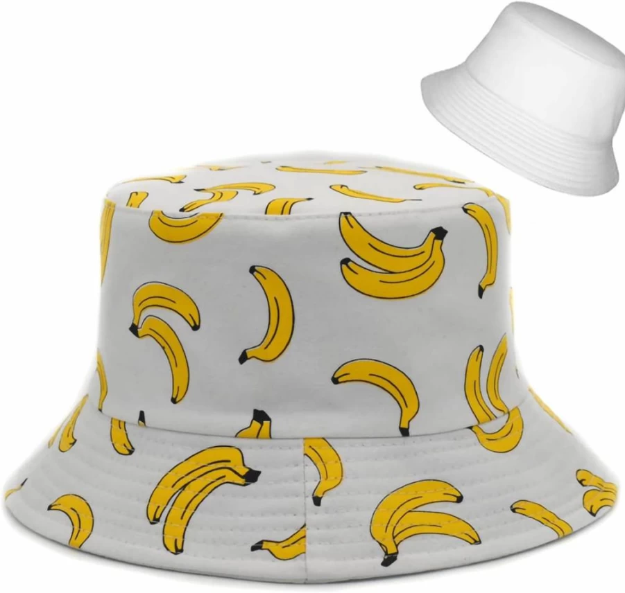 Abybela Reversible Bucket Hat for Women & Men - Double-Sided Cotton Sun Hat, Packable Fisherman Hat for Beach, Travel & Summer Vacation