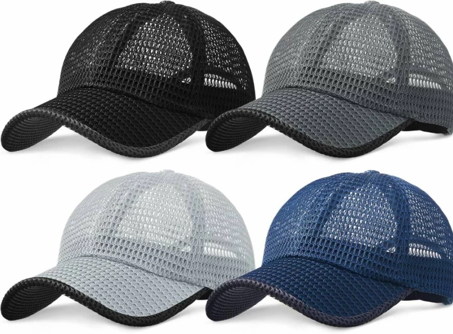 Foaincore Adjustable Breathable Mesh Baseball Cap for Men & Women - Summer Casual Trucker Hat Quick Dry