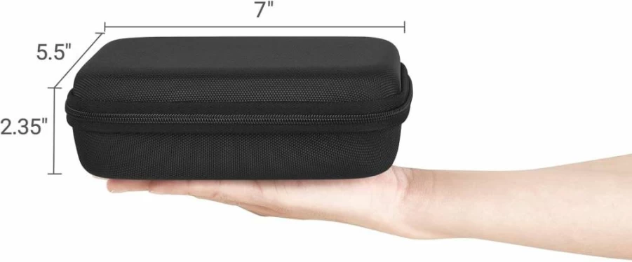 Mkono Adjustable Multi-Pair Travel Sunglasses Case - Portable Eyeglass Storage Organizer for Men & Women, Medium Black
