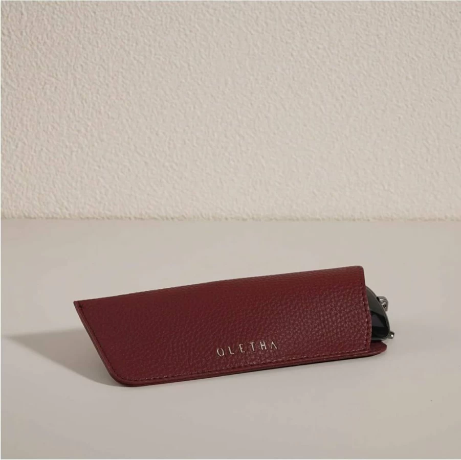OLETHA Soft Aesthetic Glasses Case - Slip-In Design, Sleek & Protective Eyewear Holder