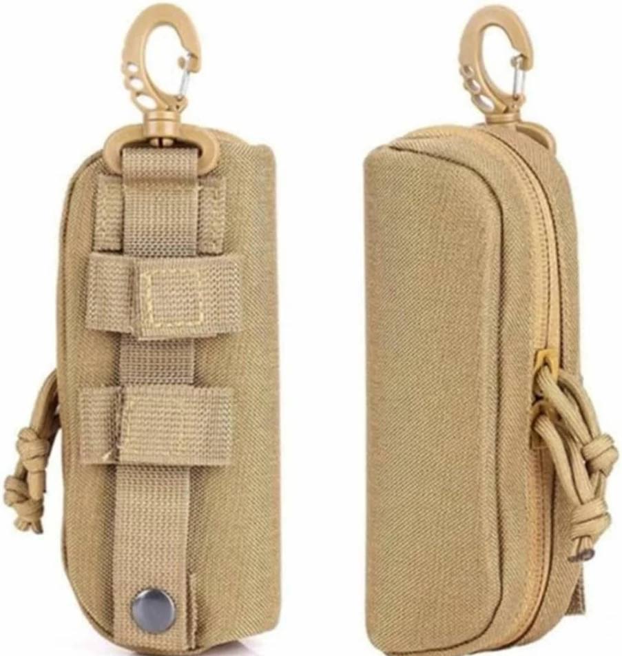 Peminkoo Tactical Molle Eyeglasses Case - Shockproof Protective Glasses Holder with Belt Clip for Secure Portable Storage