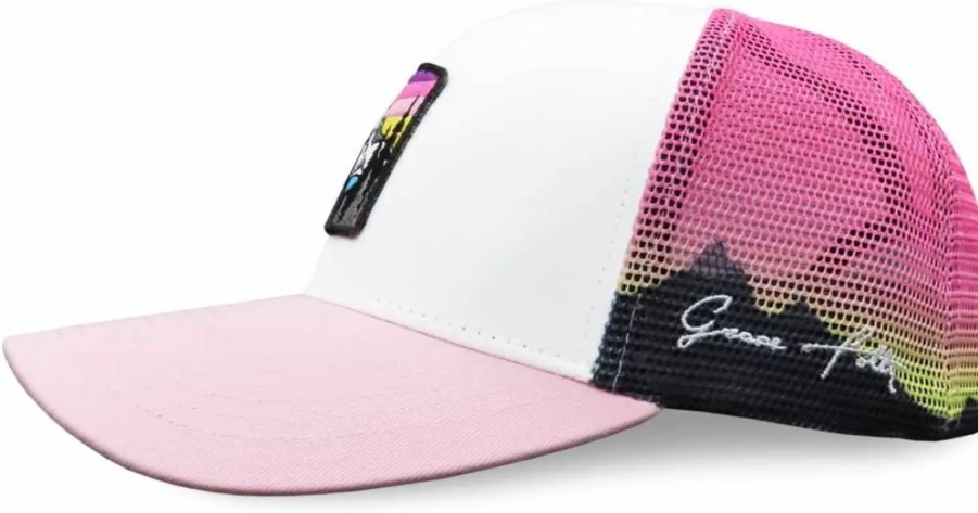 Grace Folly Women's Summer Beach Trucker Hat - Adjustable Snapback Baseball Cap for Outdoor Fashion