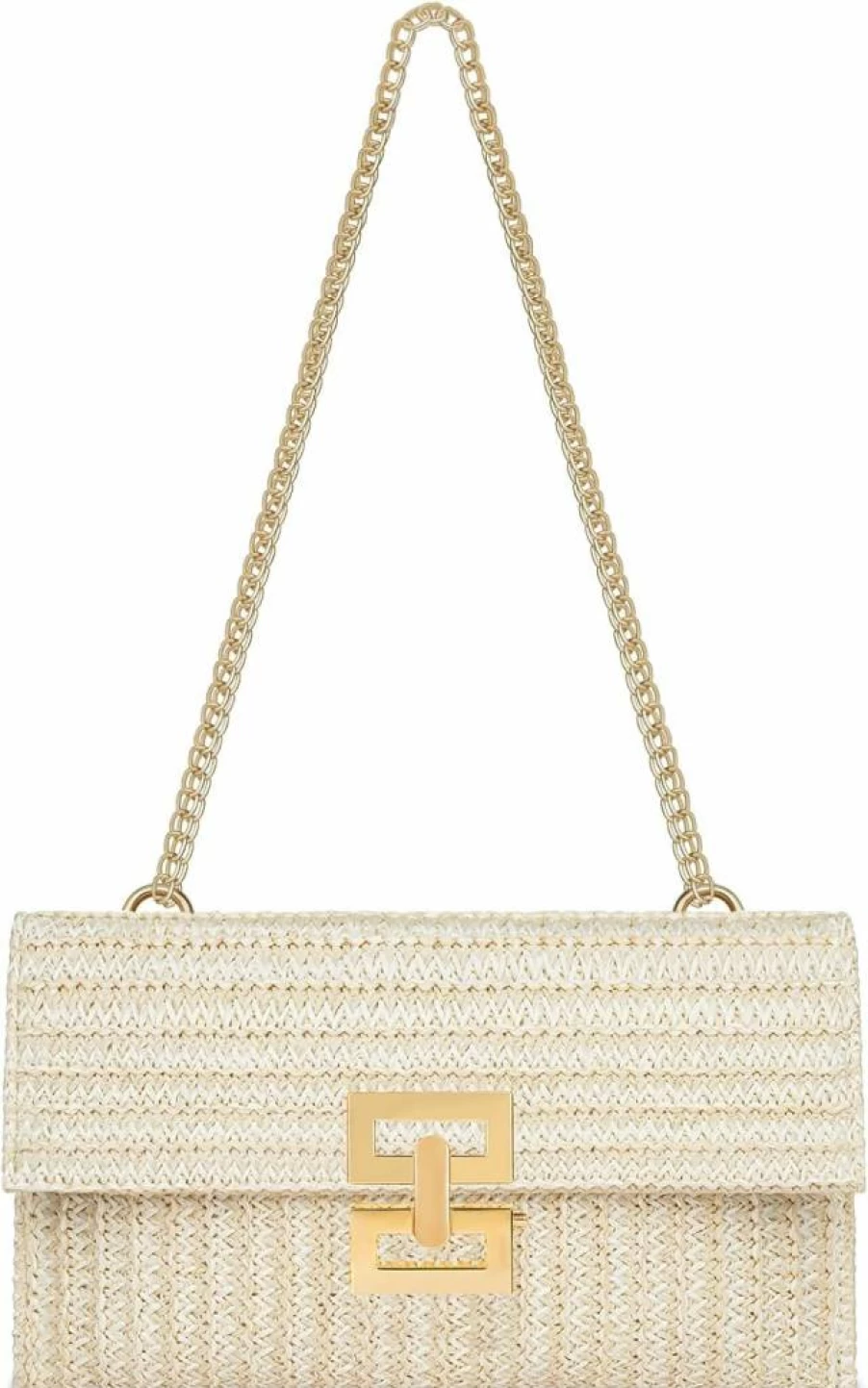Liadreem Straw Clutch Purse for Women - Designer Beach Handbag, Summer Crossbody Bag, Elegant Evening Shoulder Bag