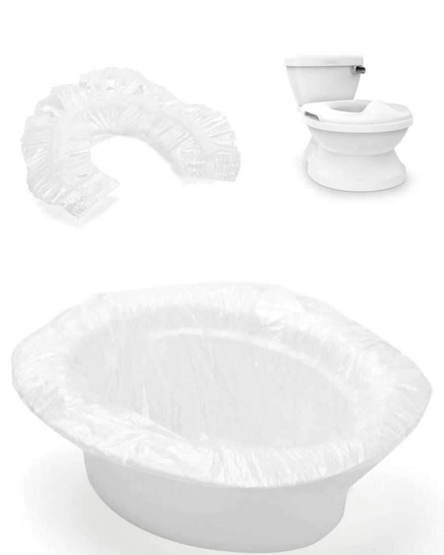 50 Pcs Tiga Potty Liners for Kids Toddlers, Disposable Toilet Seat Bags for Easy Cleanup, Compatible with Ingenuity Summer Infant My Size Potty Pro