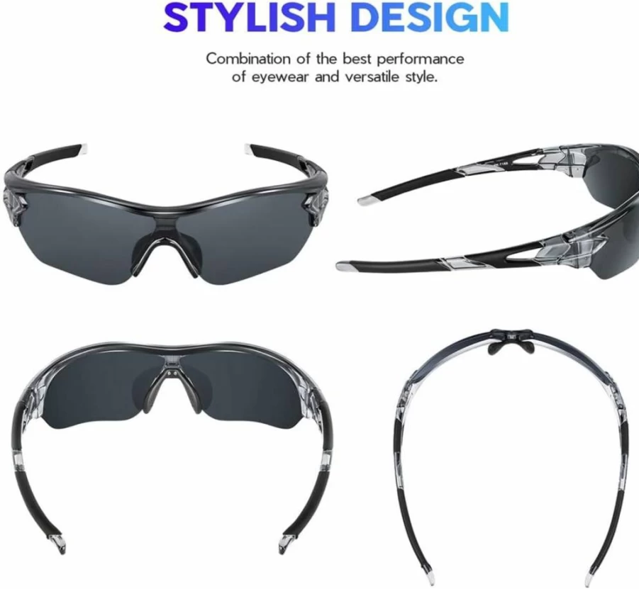 BEACOOL Polarized Sports Sunglasses for Men & Women - UV Protection, Lightweight for Running, Cycling, Golf, Fishing & Driving