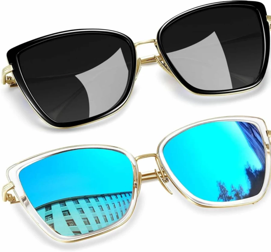 Joopin Women's Fashion Oversized Cat Eye Sunglasses with UV Protection - Stylish Ladies Shades for Sun Protection