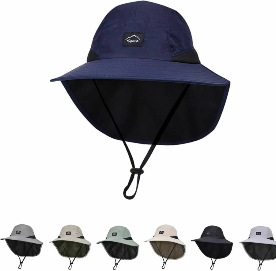 ZOORON UPF 50+ Kids Sun Hat with Neck Flap - Adjustable Quick Dry Beach Hat for Boys & Girls Ages 2-12, Outdoor Baby Sun Protection
