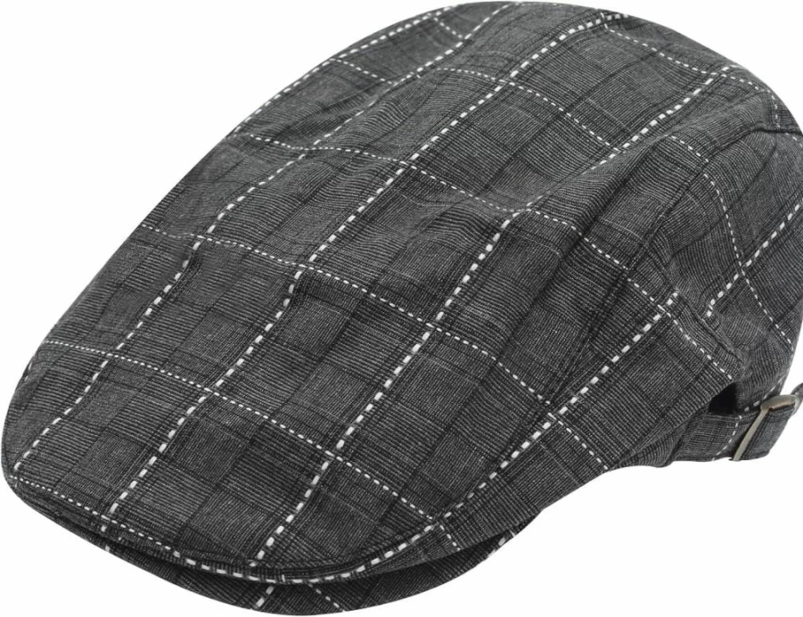 ZLYC Men's Classic Cotton Flat Cap – Summer Ivy Gatsby Newsboy Beret for Driving & Hunting