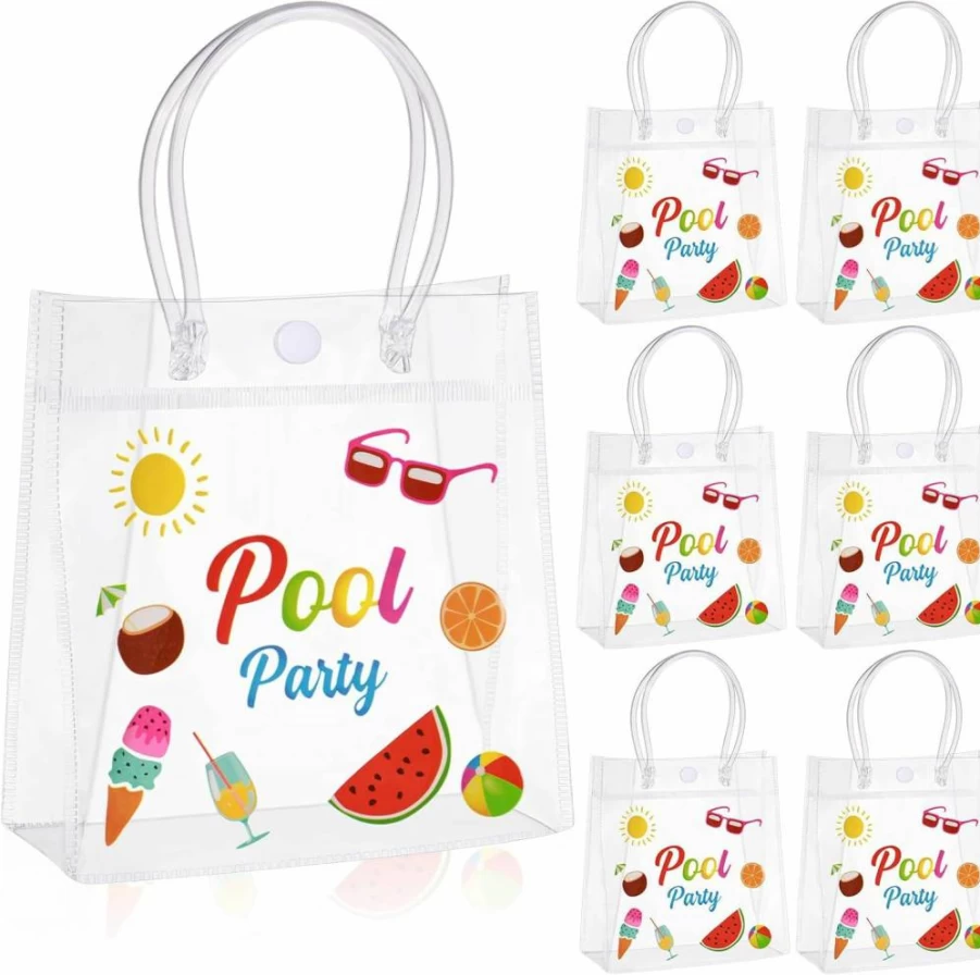 Sweetude 24-Piece Summer Pool Beach Party Favor Gift Bags - Hawaiian Luau Birthday Party Supplies for Swimming & Beach Themes