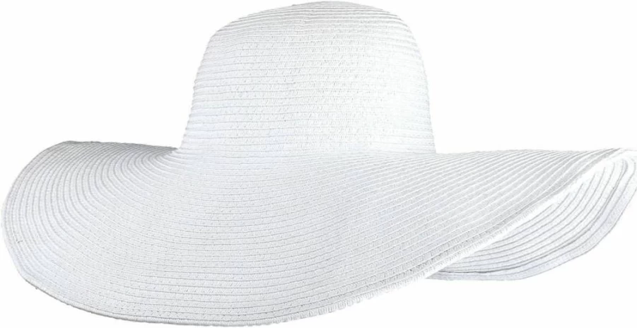 CHIC DIARY Women's Wide Brim Straw Sun Hat UPF 50+ Floppy Beach Hat for Summer Outdoor Protection