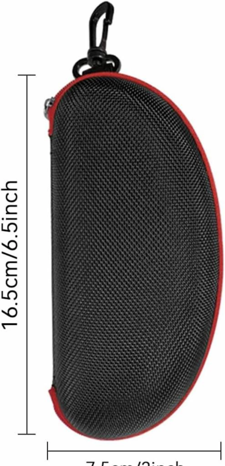SteelFever 3-Pack Hard Shell Zipper Eyeglasses Case with Plastic Hook, Durable Travel Sunglasses Holder for Men Women, Portable Protective Glasses Storage Box