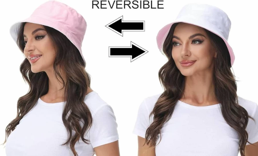 ANOTHER CHOICE Reversible Women's Bucket Hat for Summer Beach & Outdoor Activities