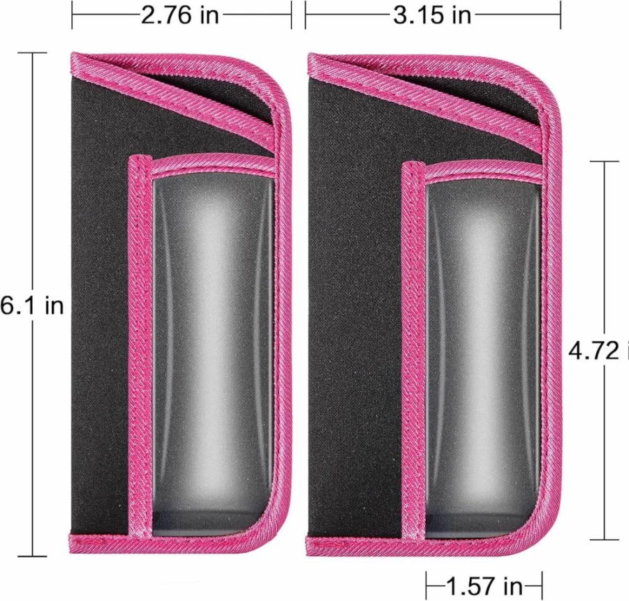 TRIUMPH VISION 3 Pack Eyeglasses Case - Slim Soft Glasses Pouch, Portable Cloth Sunglasses Sleeve for Men & Women