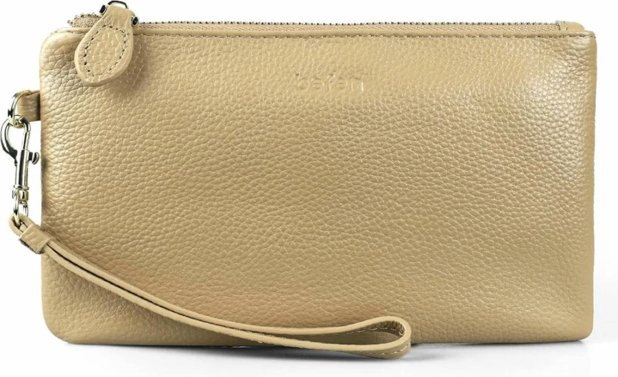 Befen Women's RFID Blocking Leather Wristlet Wallet - Clutch Purse with Phone Holder for Secure Everyday Use