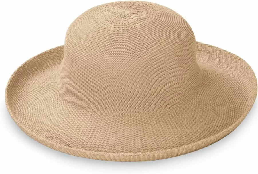 Wallaroo Hat Company Women's Victoria Packable Sun Hat - Adjustable Wide Brim, Lightweight & Breathable for Summer Beach