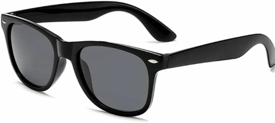Retro Optix Vintage 80s Style Sunglasses - Classic Rectangle Frame for Men & Women