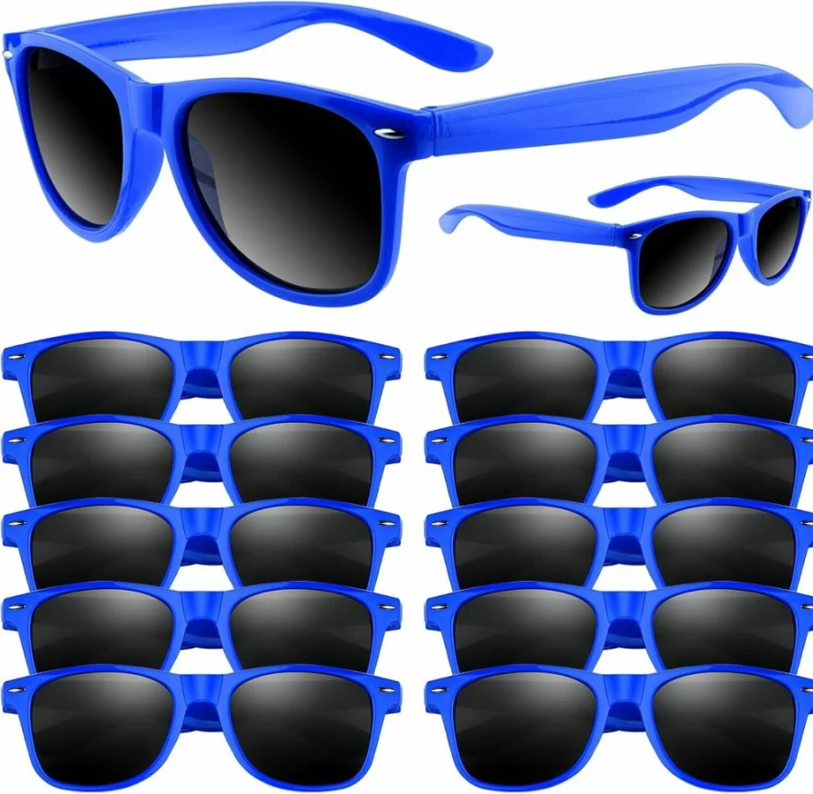 ASTARON Black Sunglasses Bulk Pack - 6/12/24/48 Pcs for Summer, Beach, Pool Parties, Weddings & Events - Premium Party Favors & Supplies
