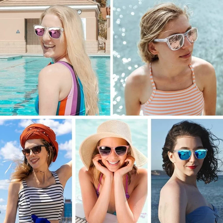 MEETSUN Retro Polarized Sunglasses for Women & Men - Classic Trendy Designer UV Protection Shades